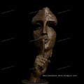 Cheap and fine cast abstract bronze art face sculpture for indoor or exhibition hall deco